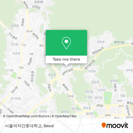 서울여자간호대학교 map