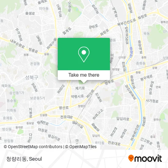 청량리동 map