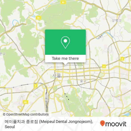 메이플치과 종로점 (Meipeul Dental Jongnojeom) map