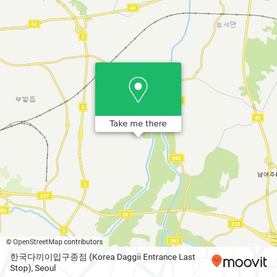 한국다끼이입구종점 (Korea Daggii Entrance Last Stop) map