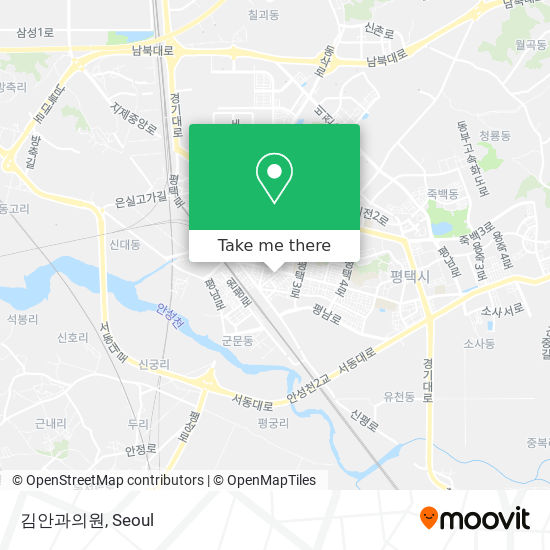 김안과의원 map