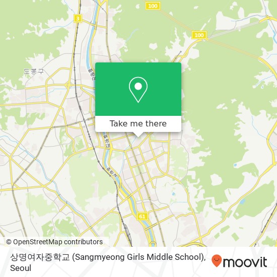 상명여자중학교 (Sangmyeong Girls Middle School) map