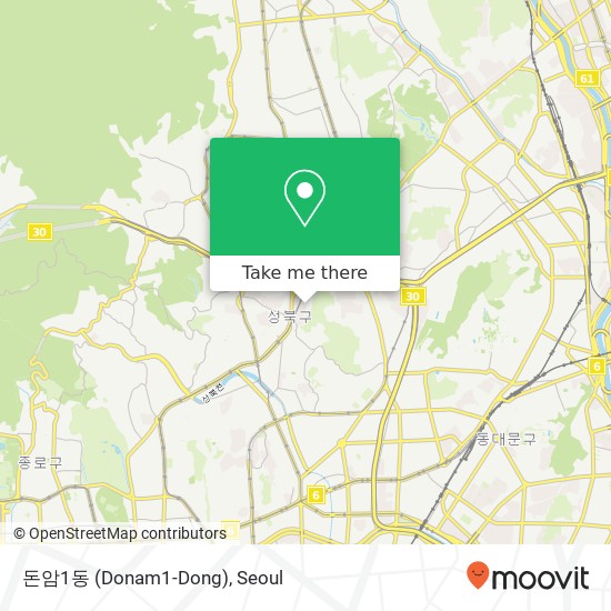 돈암1동 (Donam1-Dong) map