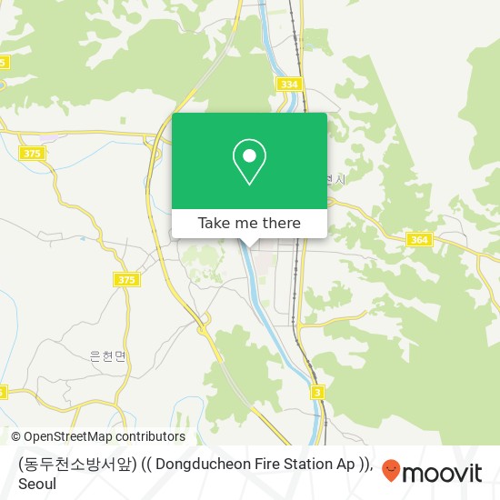 (동두천소방서앞) (( Dongducheon Fire Station Ap )) map