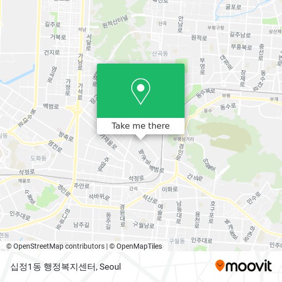 십정1동 행정복지센터 map