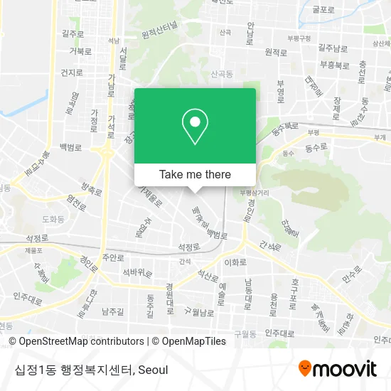 십정1동 행정복지센터 map