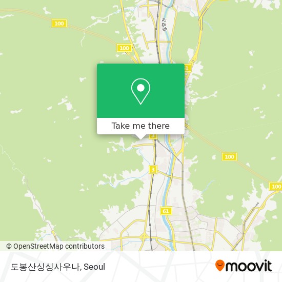 도봉산싱싱사우나 map