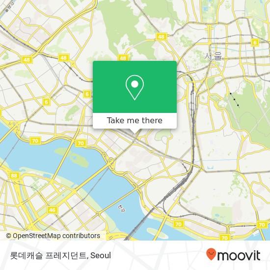 롯데캐슬 프레지던트 map