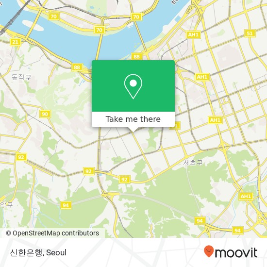 신한은행 map