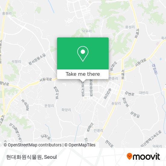 현대화원식물원 map