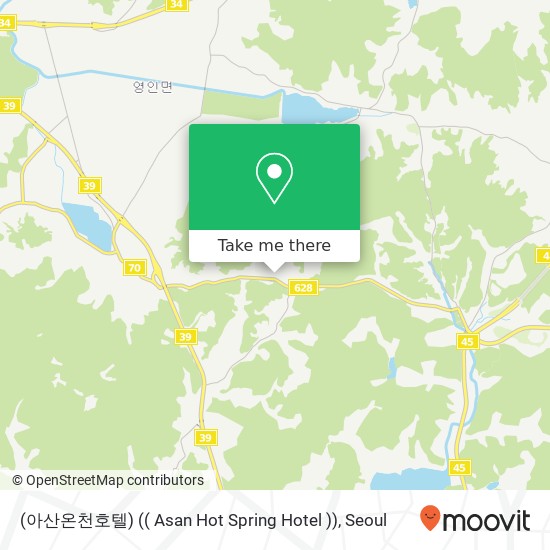 (아산온천호텔) (( Asan Hot Spring Hotel )) map