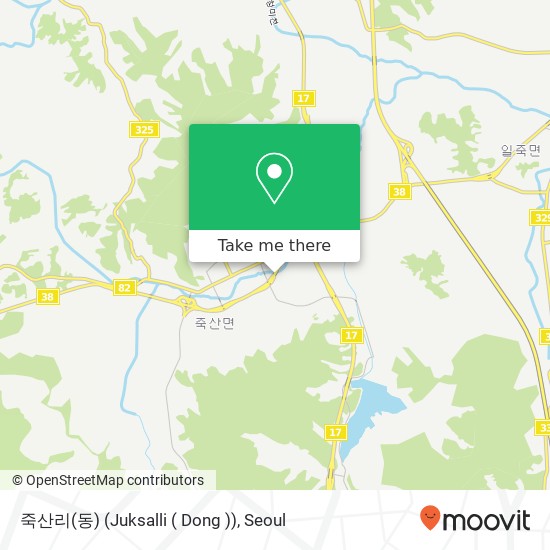 죽산리(동) (Juksalli ( Dong )) map