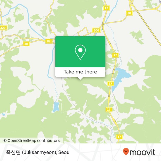죽산면 (Juksanmyeon) map