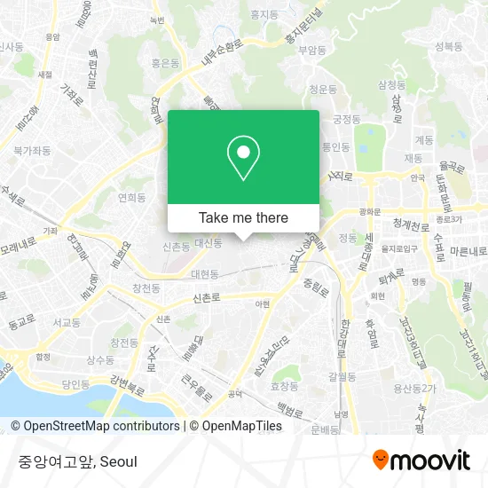 중앙여고앞 map