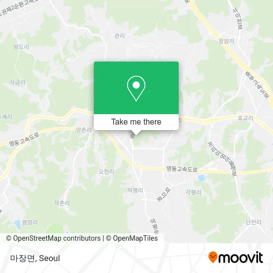 마장면 map