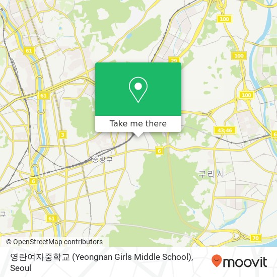 영란여자중학교 (Yeongnan Girls Middle School) map