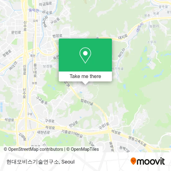 현대모비스기술연구소 map