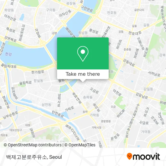 백제고분로주유소 map