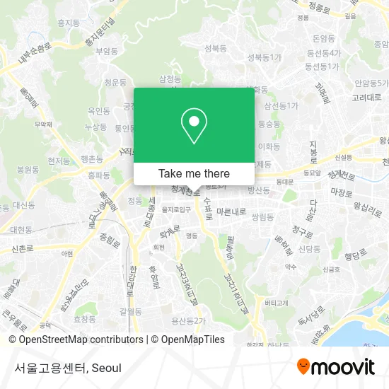 서울고용센터 map