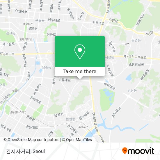 건지사거리 map
