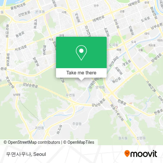 우면사우나 map
