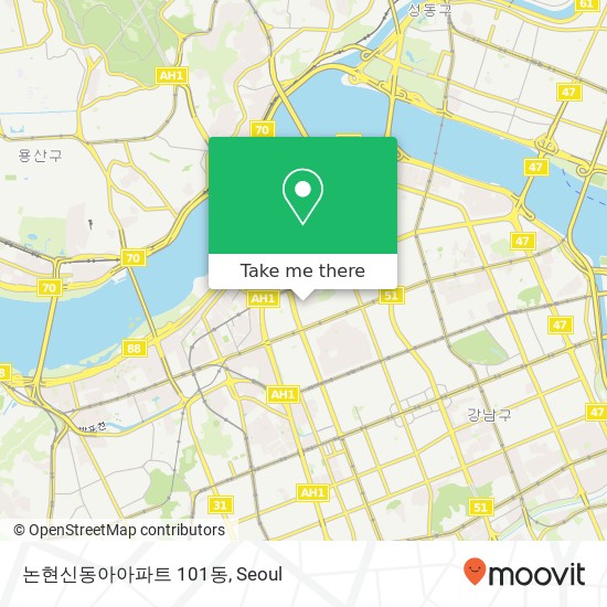논현신동아아파트 101동 map