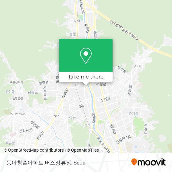 동아청솔아파트 버스정류장 map