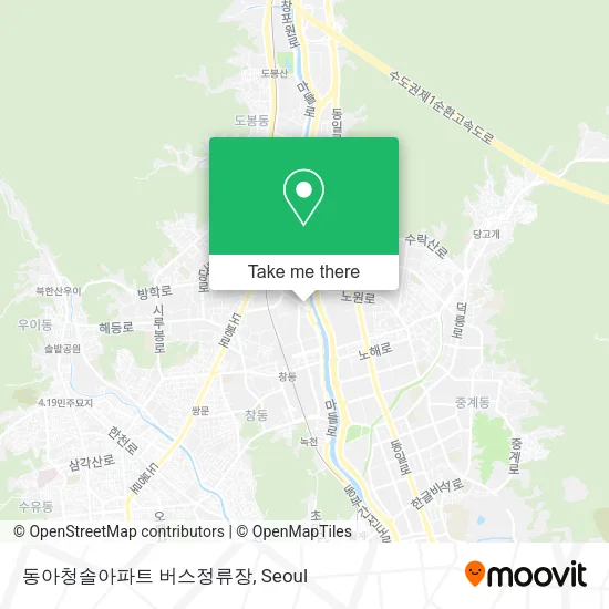 동아청솔아파트 버스정류장 map