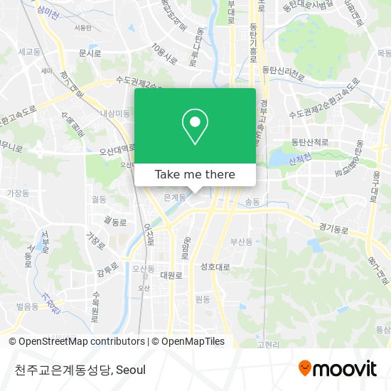 천주교은계동성당 map