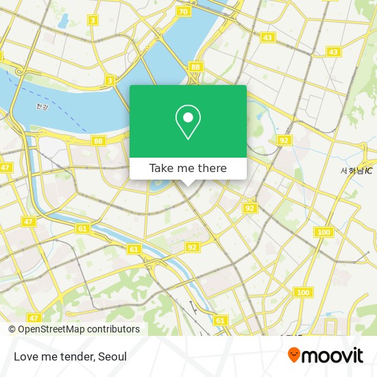 Love me tender map