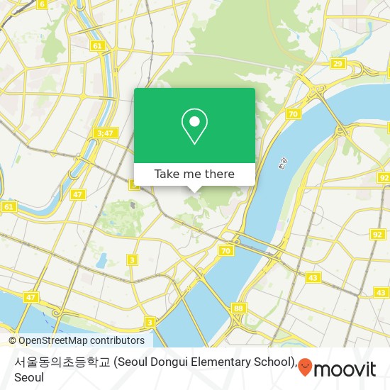 서울동의초등학교 (Seoul Dongui Elementary School) map