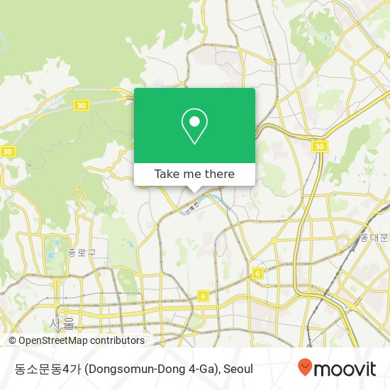 동소문동4가 (Dongsomun-Dong 4-Ga) map