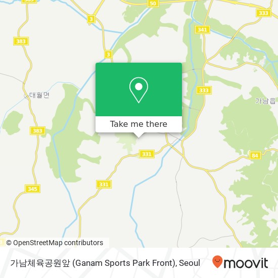 가남체육공원앞 (Ganam Sports Park Front) map