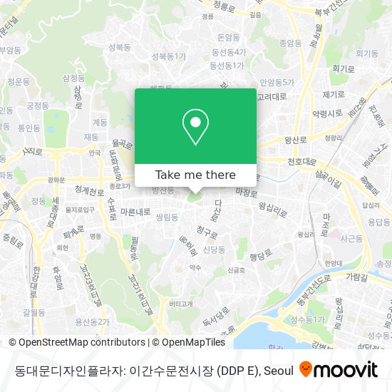 동대문디자인플라자: 이간수문전시장 (DDP E) map