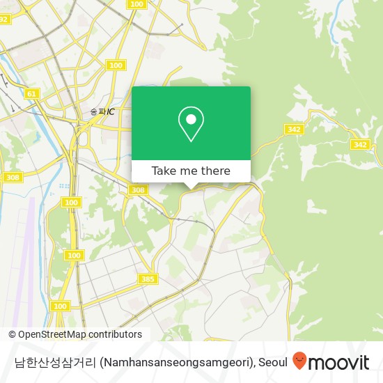 남한산성삼거리 (Namhansanseongsamgeori) map