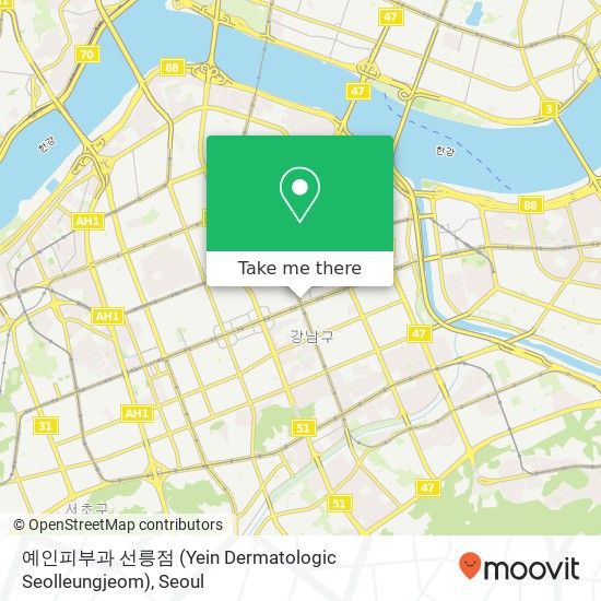 예인피부과 선릉점 (Yein Dermatologic Seolleungjeom) map