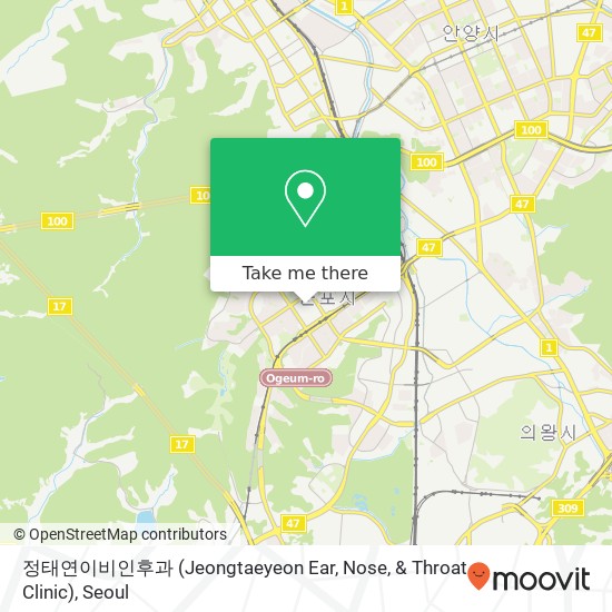 정태연이비인후과 (Jeongtaeyeon Ear, Nose, & Throat Clinic) map