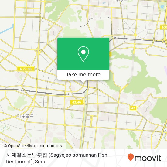 사계절소문난횟집 (Sagyejeolsomunnan Fish Restaurant) map