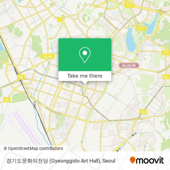 경기도문화의전당 (Gyeonggido Art Hall) map