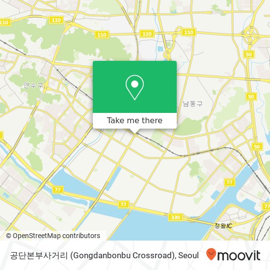 공단본부사거리 (Gongdanbonbu Crossroad) map