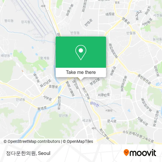정다운한의원 map