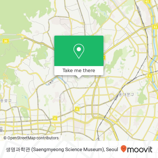생명과학관 (Saengmyeong Science Museum) map