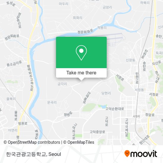 한국관광고등학교 map
