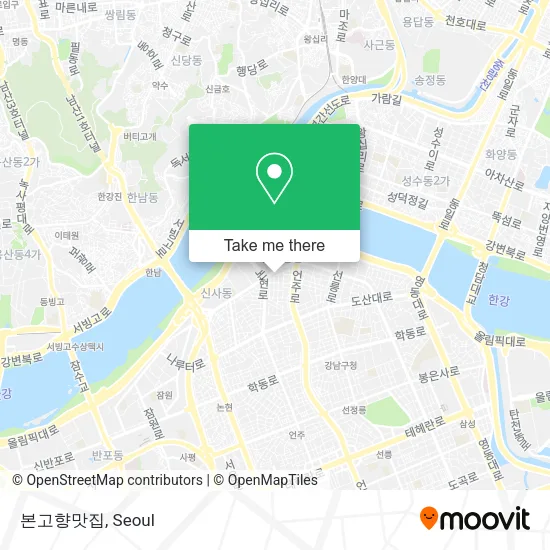 본고향맛집 map