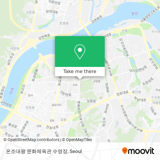 온조대왕 문화체육관 수영장 map