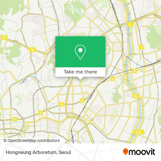 Hongneung Arboretum map