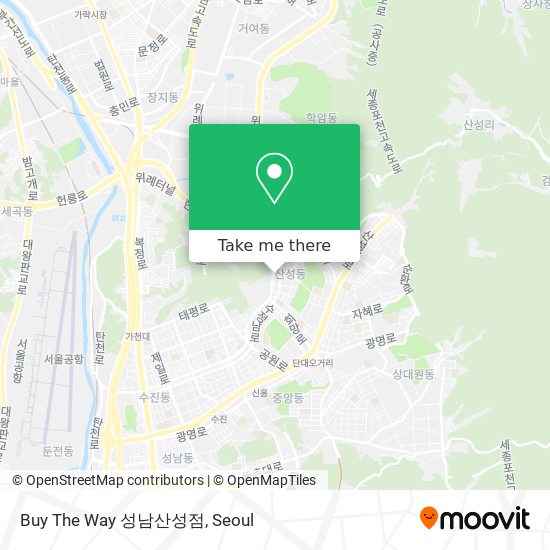 Buy The Way 성남산성점 map