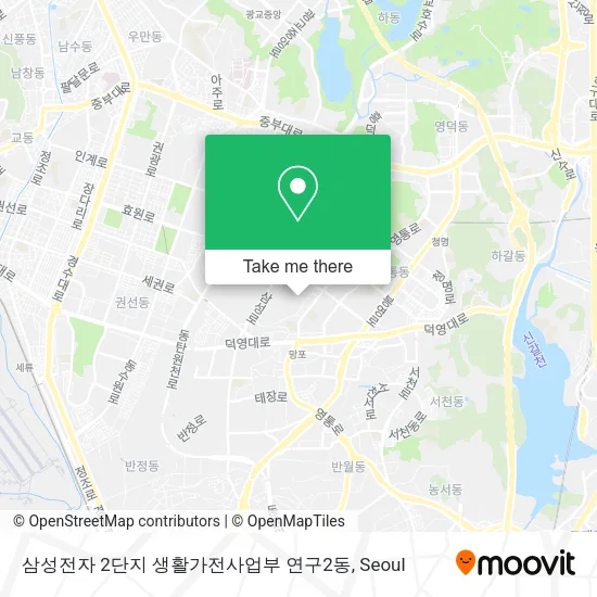 삼성전자 2단지 생활가전사업부 연구2동 map