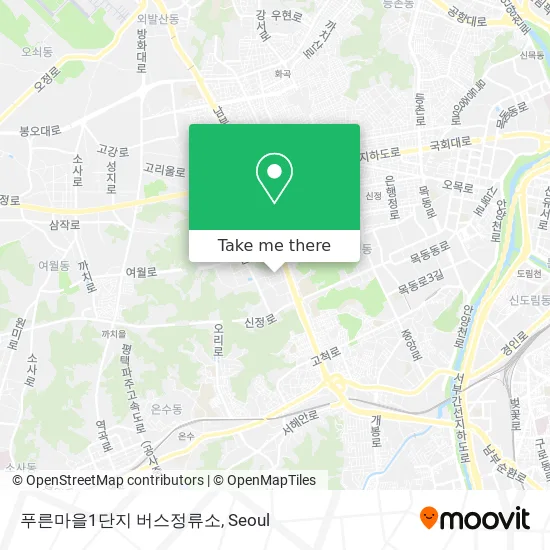 푸른마을1단지 버스정류소 map