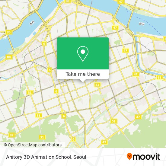 Anitory 3D Animation School map